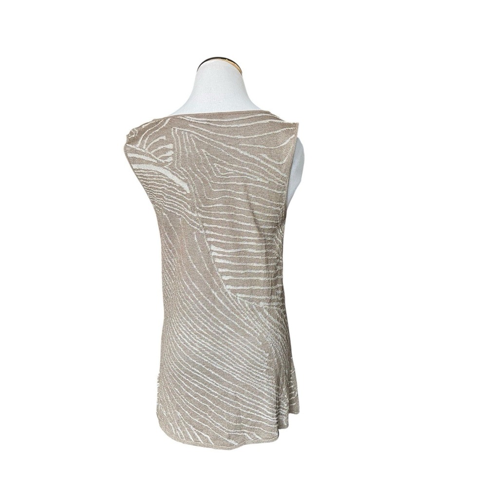 Lafayette 148 Sample Textured Cowl Neck Sleeveless Knit‎ Top Size M Quiet Luxury - Picture 3 of 9